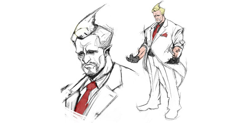 Illustration for article titled Cut Street Fighter V Characters Included "Fighting President" And "Clumsy Cutie"